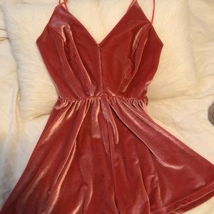 Silence + Noise velvet romper